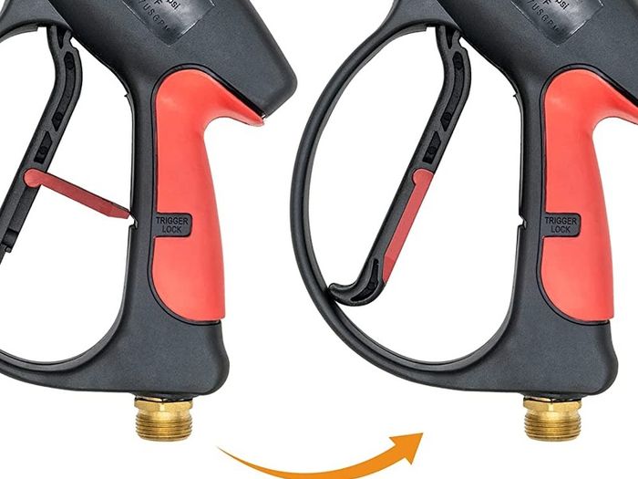 4000PSI Pressure Washer Long Gun,with Replacement Wand Extension, 5 Nozzle Tips, M22 14MM & Karcher Quick connector for Car Washer Cleaning Tool (FREE POSTAGE)