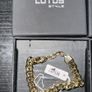 2 unworn 24k gold Cuban Lotus chains Gold Maserati watch unworn Image 4