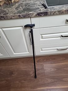Walking stick folding