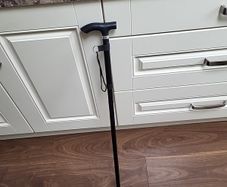 Walking stick folding