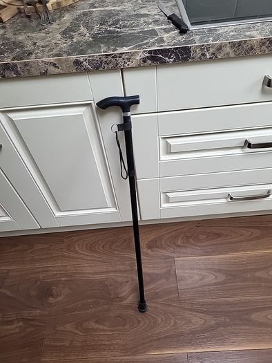 Walking stick folding