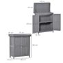 Outdoor Garden Storage Shed Tool Wooden Box Double Doors (FREE SHIPPING) Image 4