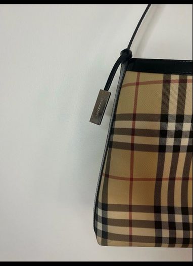 Authentic Burberry London Nova Check Shoulder Bag Vintage