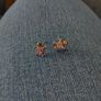 Gingerbread silver earrings Image 2