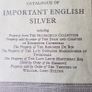 Sothebys 1978 Catalogue of English  silver.  Includes the Hochschild  collection. Image 6