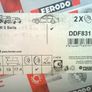 276mm FERODO Pair Rear Brake Discs BMW E36 E46 Image 2