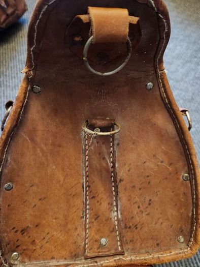Large heavy duty leather bags plus briefcase.