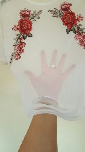 chiffon material top