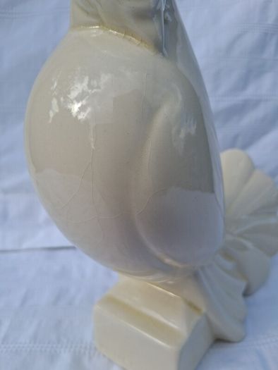 Stunning Jacques Adnet 1925 Porcelain Turtle Dove