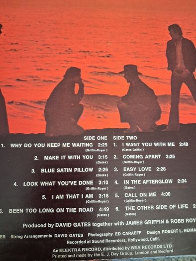 Bread - On the Waters -  vinyl LP