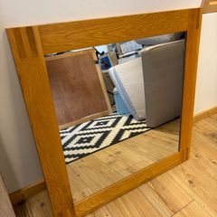 Solid oak picture frame and mirror