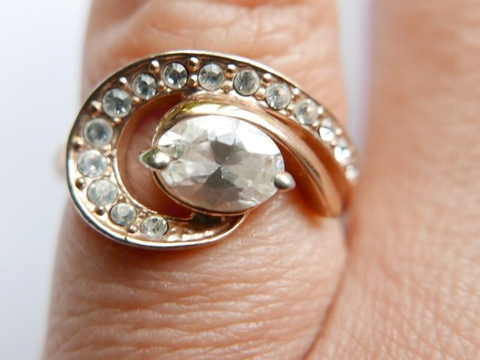 Vintage 18K GP Gold Plated Ring size M