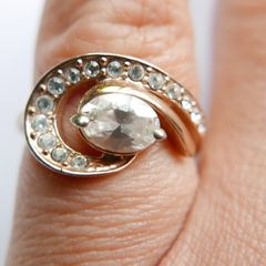 Vintage 18K GP Gold Plated Ring size M