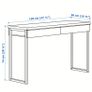 BESTA Burst Desk, high-gloss white, 120x401 cm Image 6