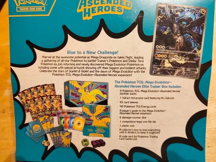 Pokemon Tcg Mega Evolution Ascended Heroes ETB and X2 booster bundle