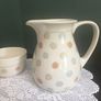 Kitchen craft Polka Dot 1 Litre Jug and matching sugar / misc bowl Image 3