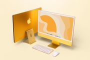 iMac 4.5K 24" - 8GB/256GB SSD - Apple M1 - Yellow - Grade A with charger and without accessories