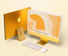 iMac 4.5K 24" - 8GB/256GB SSD - Apple M1 - Yellow - Grade A with charger and without accessories