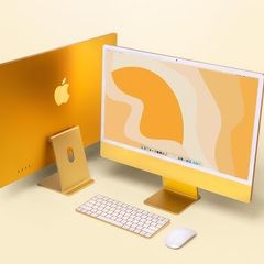 iMac 4.5K 24" - 8GB/256GB SSD - Apple M1 - Yellow - Grade A with charger and without accessories