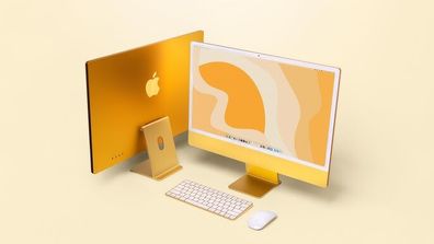 iMac 4.5K 24" - 8GB/256GB SSD - Apple M1 - Yellow - Grade A with charger and without accessories
