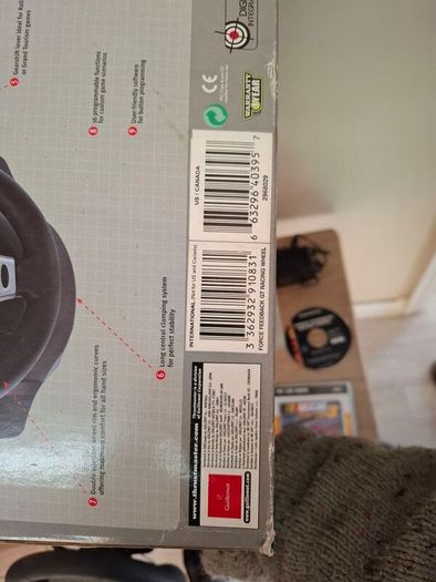 Retro Thrustmaster Ferrari Force Feedback GT PC Steering Wheel & Pedals + Games (Boxed)