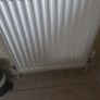 2 White pedestal sink and small radiator Image 4