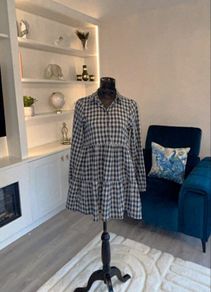 Ladies Black & White Check Dress from Zara. Size Xs UK 6 / EU 34