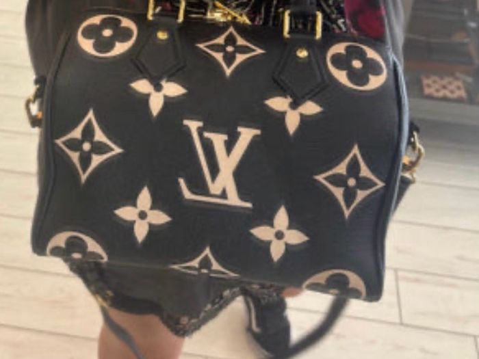 Louis Vuitton Speedy 25 Bandouliere Bicolour Monogram Empreinte (NFID) GH
