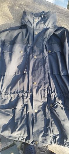 fjallraven xxl  waxed cotton jacket with hood