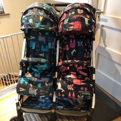 Cosatto Woosh Double Stroller Fairy Tale buggy pushchair unicorn and dragon