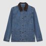 Reiss Corduroy Collar Denim Jacket Image 5