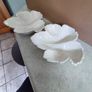 Set Of 2 Lovely White Leaves Dish Made By La Cartuja De Sevilla Pickman S.a. Made In Spain Image 8