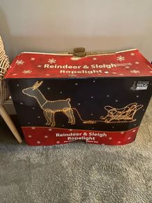 Reindeer & Sleigh rope light