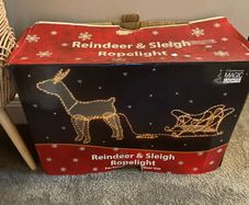 Reindeer & Sleigh rope light