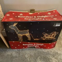 Reindeer & Sleigh rope light