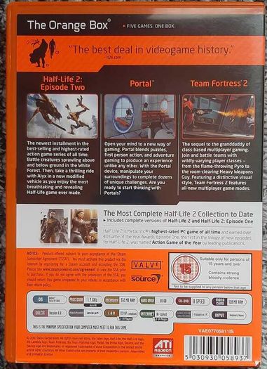 The Orange Box (PC DVD-ROM) Display Copy (CIB)