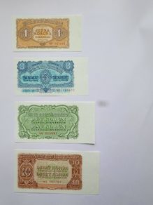 Czechoslovakia 1-100 Kurun 1953 notes UNC
