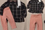 Beautiful 2 piece baby outfit, top &amp; bottoms, new