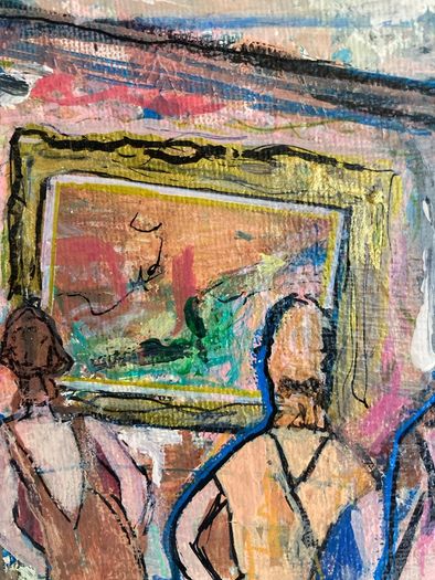 Framed Original Figurative Painting Contemporary Art Painting Irish Art Gift