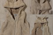 Faux Fur Hooded Gilet Jacket