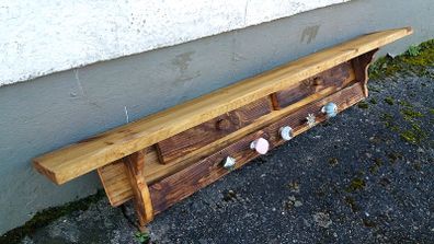 Rustic Stove Mantle / Shelf / Coat & Hat Rack