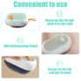 Brand New Plstod Dish Brush with 3 Brush Heads, Dish Brush with Reservoir, White Dish Brush, Cleaning Brush 12 6.5 2.5 cm, with 2 Nylon Brush Heads and 1 TPR Brush Head Image 5