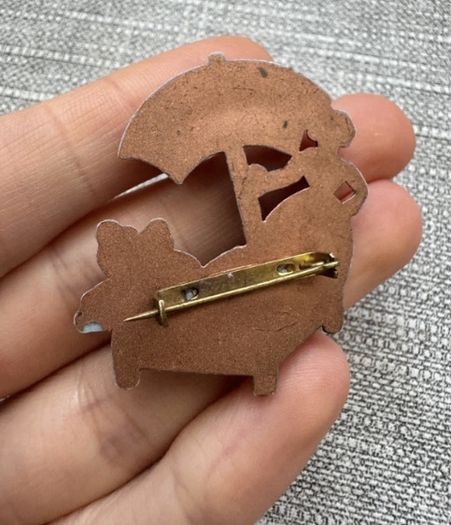 Mid Century Street Trader Brooch