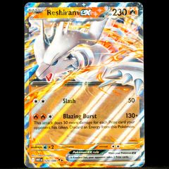 Reshiram EX 020/086 Half Art Double Rare Holo White Flare Scarlet & Violet Pokemon Card