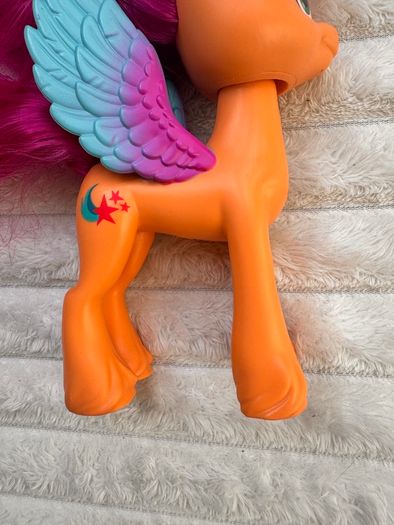 My Little Pony Make Your Mark Toy Ribbon Hairstyles Sunny Starscout approx.  16 cm. Used Please see photos