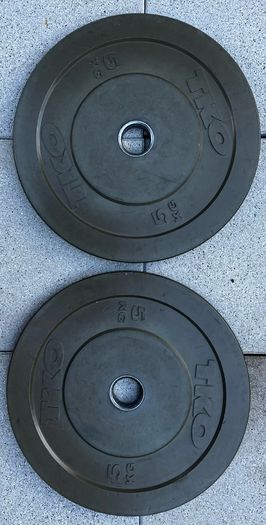 Set,3 - 50kg Olympic bumper weight set