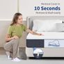 Small Double Mattress 4ft, 8 Inch Small Double Memory Foam Mattress, Medium Firm with Soft Fabric Fire Resistant Barrier, Removable cover small double bed mattress 120x190x20cm Image 2