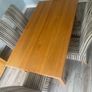 Light Oak Wood Table and 6 Chairs Image 3