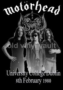 Motorhead Concert Poster U.C.D Dublin 1980 A3 Size Reproduction