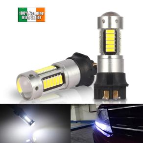 2pcs White Canbus Pwy24w Led Pw24w Bulb For Audi A3 A4 A5 Q7 Bmw I3 Mini Cooper F55 F56 Mercedes Glk Glc Front Turn Signal Light